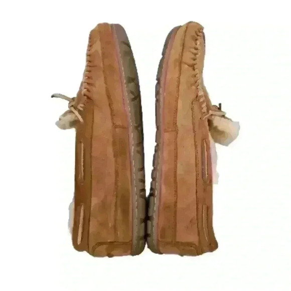 L.L. Bean Men's Tan  Wicked Good Moccasins 13 - Picture 10 of 15
